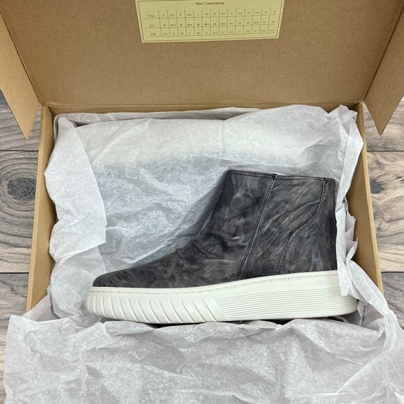 Sofft Portland 9.5M Sporty Ankle Bootie Sneaker Waterproof Leather Black Camo - Picture 10 of 12